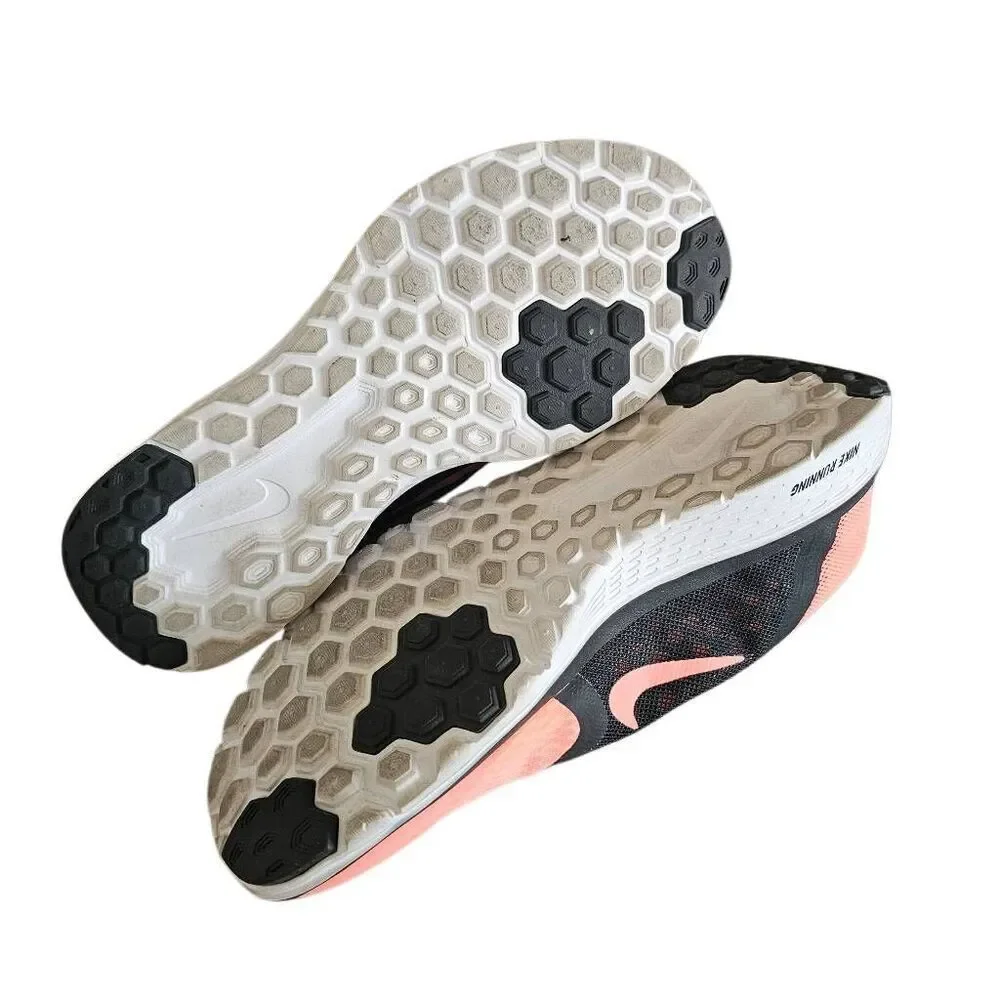 Nike womens Sz 8.5 coral and black fs lite Run Running shoes - Picture 5 of 6
